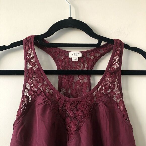 ARITIZA- Wilfred Wine Lace/Silk Cami -XXS - Picture 4 of 8